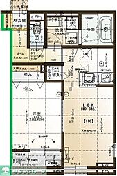 Belle Lead 幕張本郷 1LDKの間取図画像