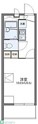 レオパレスツインスターコート2 1Kの間取図画像