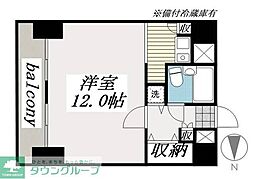 ベルシェ船橋ラマージュ 1Kの間取図画像