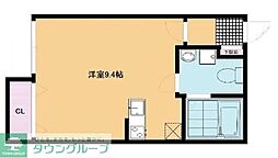 グランガーラ大久保 ワンルームの間取図画像