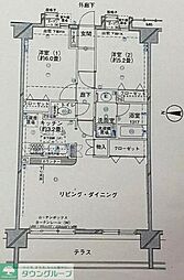 セレナハイム津田沼アブリール 2LDKの間取図画像