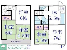 マーシャンコーポ船橋 5DKの間取図画像