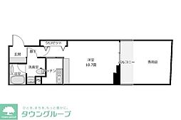 アセントY津田沼 ワンルームの間取図画像