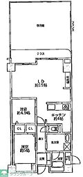フェリス鷺沼 3LDKの間取図画像