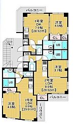 Ｌｉｌａｃ 401 4階1DKの間取り