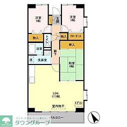 エスポワール八千代 4階3LDKの間取り