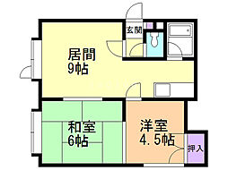 間取図画像 2LDK