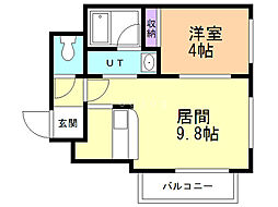間取図画像 1LDK