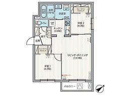 間取図画像 2LDK