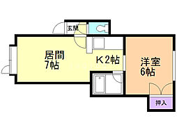 間取図画像 1LDK