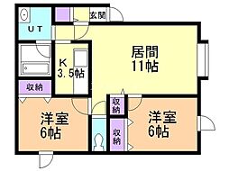 間取図画像 2LDK