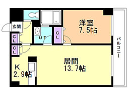 間取図画像 1LDK