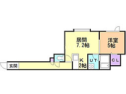 間取図画像 1LDK