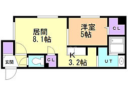 間取図画像 1LDK