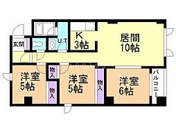 間取図画像 3LDK