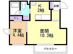 間取図画像 1LDK