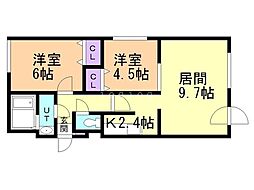 間取図画像 2LDK