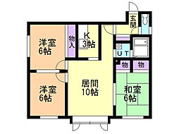 間取図画像 3LDK