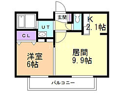 間取図画像 1LDK