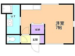GRACCHI375 ワンルームの間取図画像