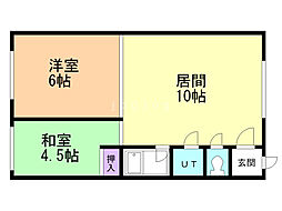 スウィートキャンディ 2LDKの間取図画像