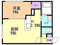 フレンテ宮の沢 1LDKの間取図画像