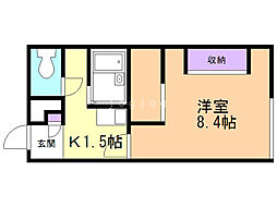 レオパレス宮の沢駅前 1Kの間取図画像