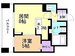 MJsquare KOTONI 1LDKの間取図画像