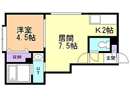 ピュア・シャインズ 1LDKの間取図画像