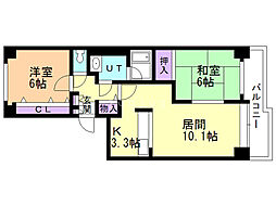 ガーデンハウス手稲ステーションスクエア 2LDKの間取図画像