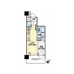 エクセレントシティ蕨ステーションフロント 1LDKの間取図画像