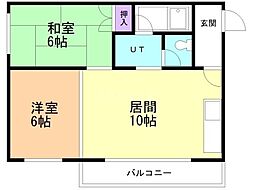 間取図画像 2LDK