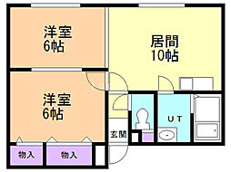 間取図画像 2LDK