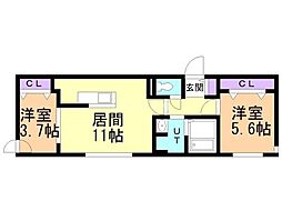 シティグレイス菊水 4階