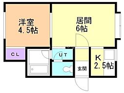 間取図画像 1LDK