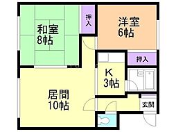 間取図画像 2LDK