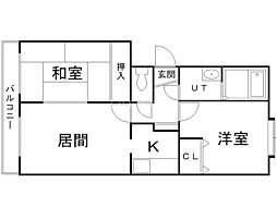 間取図画像 2LDK