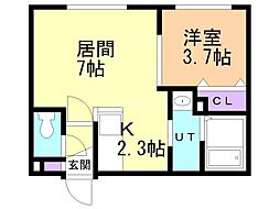 間取図画像 1LDK