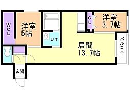 間取図画像 2LDK