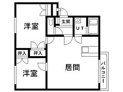 間取図画像 2LDK