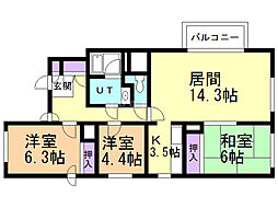 間取図画像 3LDK
