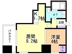 REGALO菊水二条 1LDKの間取図画像