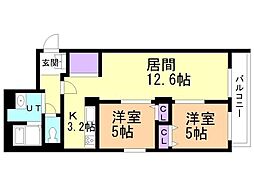 間取図画像 2LDK