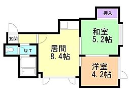 メゾン菊水元町 2LDKの間取図画像