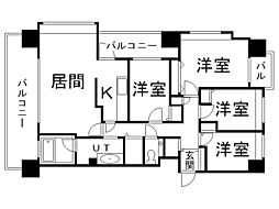 ダイアパレス札幌東アクティオ 4LDKの間取図画像
