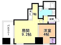 REGALO菊水二条 1LDKの間取図画像
