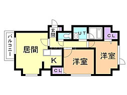 トレスマデラ 2LDKの間取図画像