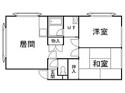 メゾン28 2LDKの間取図画像