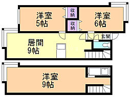 AMS平和通 3LDKの間取図画像
