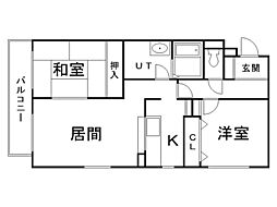 シュープリームコート7 2LDKの間取図画像